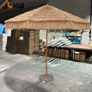 <span class=keywords><strong>Parasol</strong></span> de Plage et de Patio Pliant <span class=keywords><strong>en</strong></span> Aluminium avec <span class=keywords><strong>Paille</strong></span> Synthétique PP, Imperméable, Idéal pour Extérieur, Plage, Piscine, Villa - Offre Spéciale - Product Image 1