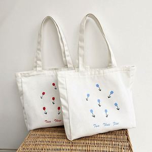Sac à bandoulière imprimé de fleurs écologiques, sacs en toile - Product Image 1