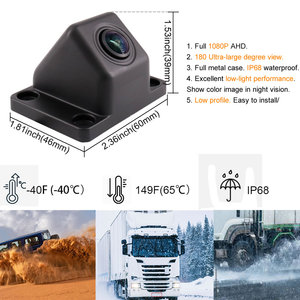 <span class=keywords><strong>Mini</strong></span> 1080P AHD NTSC Bus CCTV LKW Auto Kamera 120 Grad Ansicht Voll metall IP68 Rate Wasserdichte Farbe Nachtsicht, 4-poliger Anschluss - Product Image 2