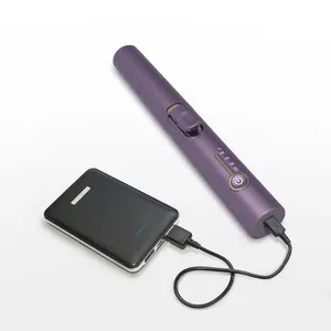 2024Hot Selling Portable USB Rechargeable Travelling Hair Curler Long Barrel Adjustable Temperature Hair Curling