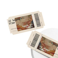 Tarjeta de billete OEM Personalizar mi logotipo Cupón Etiquetas Logotipo de diseño gratuito