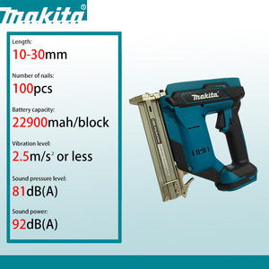 Pistola per Chiodi Senza Fili Makita 2-in-1, Graffatrice e Chiodatrice Elettrica per Chiodi da 10-30mm, per Tappezzeria e Falegnameria, Attacco da 2 Pollici - Product Image 1