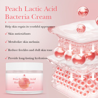 Crème Visage à l'Acide Lactique et aux Bactéries Lactiques, Réparatrice, Hydratante, Réductrice de Pores, Nourrissante, à la Pêche Naturelle, Marque Privée OEM ODM