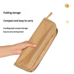 Chaise de pêche et de pique-nique portable ultra-légère et compacte en acier pliable avec sac à fermeture éclair pour la randonnée et le petit camping - Product Image 2