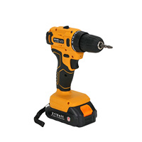 Perceuse à percussion sans fil électrique portative 10 mm, moteur sans balais, 21 V, alimentée par batterie, OEM