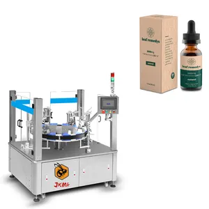JKMF macchina per l'imballaggio di scatole di bottiglie Semi automatiche rotative economiche di tipo verticale
