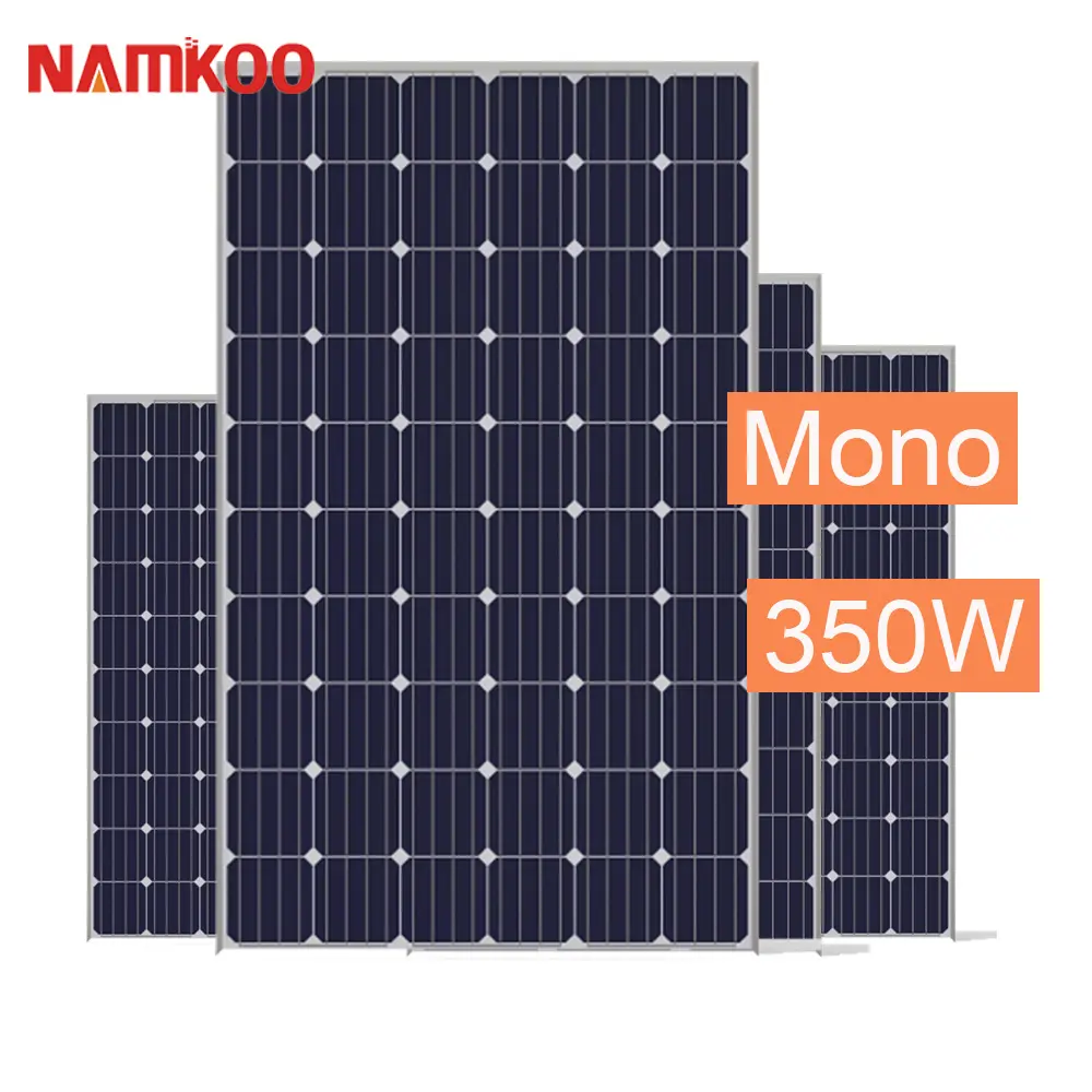 72 cellulare Mono Dc 24v Solare 360w 370w 380w Pannelli Solari 350 Watt di Alimentazione del Pannello Solare