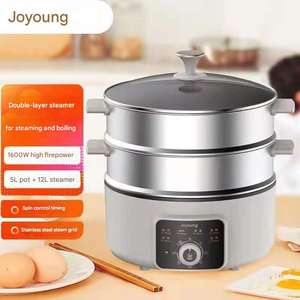 Cuiseur vapeur électrique multifonctionnel avec capacité de 16 L en acier inoxydable, contrôle numérique, vapeur rapide, sécurité, arrêt automatique pour un usage domestique - Product Image 3