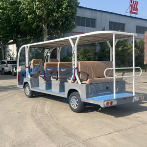 Wholesale Adults 4-<b>wheel</b> Electric Sightseeing Car 72V 8-23 Seater Touring Sightseeing Bus for Sale - Product Image 6