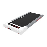 Caminadora Plegable de Madera de 2.5HP con Pantalla LED, Caminadora Eléctrica Debajo del Escritorio, Equipo de Ejercicio Motorizado de 6 km/h para Gimnasio en Casa