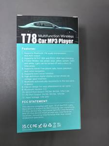 Kit de Coche Manos Libres Inalámbrico Bluetooth 5.0 Reproductor MP3 Accesorios para Auto Transmisor FM para Coche T78 Carga Rápida USB QC3.0 - Product Image 5