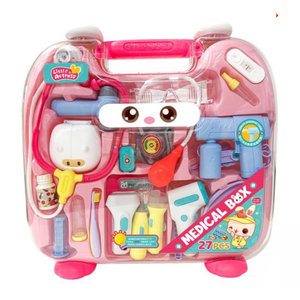 Petit acteur médecins jouer maison <span class=keywords><strong>jouet</strong></span> ensemble plastique ABS unisexe enfant stéthoscope infirmière injection tirer étui à bagages - Product Image 1