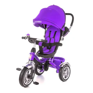 4 en 1 niña infantil con luces triciclo paseador para bebes con