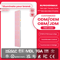 IDEATHERAPY RLPRO600MAX Appareil de luminothérapie infrarouge à 9 ondes pour le corps entier, Panneau de luminothérapie rouge