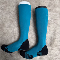 Chaussettes d'équitation respirantes et durables en tricot Coolmax pour adultes unisexes - Chaussettes de sport longues