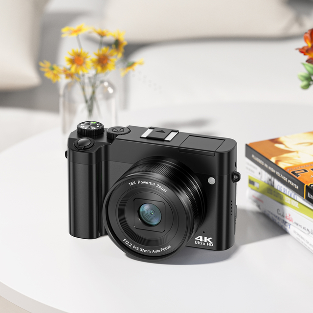 New Upgrade 4K 64MP Digital Camera 16x Zoom for Photography and Video, 2.8 Inch Screen Travel Vlogging Camera for Beginners