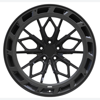Multi Spoke 1-pièce 2-pièce 16 17 18 19 20 21 22 23 Pouces Jantes Noir Mat pour Ford Mustang S550 S650 Bmw Série 7