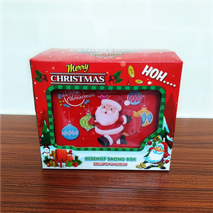 กระปุกออมสินซานตาคลอสสำหรับขโมยเงินกล่องดนตรีคริสต์มาสรูปการ์ตูนของเด็ก - Product Image 2