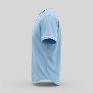 เสื้อเบสบอลคุณภาพสูง 100% โพลีเอสเตอร์ ระบายความชื้นได้ดี ไซส์ใหญ่ ป้องกันรังสียูวี สำหรับผู้ใหญ่ สั่งทำได้ตามต้องการ พิมพ์ลายได้ ระบายอากาศได้ดี - Product Image 3