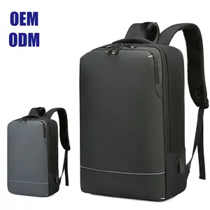 custom logo blank outdoor men casual daily journey usb charge notebook travel bagpack computer business laptop backpack bag