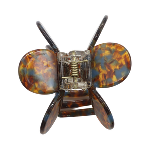 סיכת שיער בגווני פרחים בצבעי חומצה אצטית, קליפס כריש אלגנטי לקליעת שיער יומיומית, קליפס לקוקו - Product Image 3