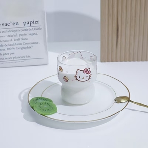 <span class=keywords><strong>Hello</strong></span> <span class=keywords><strong>Kitty</strong></span> Cat Padrão Atacado Personalizado Decalque Cabaça Copo De Vidro - Product Image 3