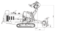 Perceuse de sablage 28 mètres de profondeur 115-152mm Kt12 Dth Diesel Portable Blast dans le trou de forage pour une utilisation ouverte
