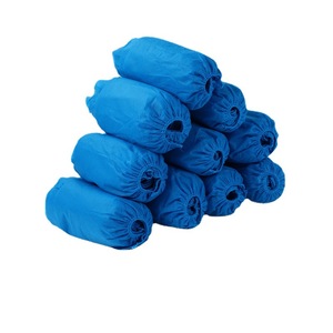 La Fábrica Protectora SP/Zizhu Shanghai suministra cubrezapatos desechables de PVC azul para fábricas de alimentos, talleres y uso doméstico. - Product Image 3