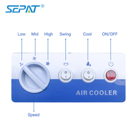 Ventilador de Aire Evaporativo Portátil de Plástico para el Hogar, 230V CA, Enfriador de Agua, al Mejor Precio al por Mayor en China