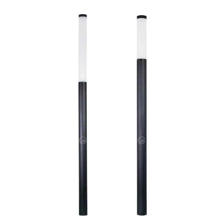 Landscape Outdoor driveway Yard lighting round pole street post top Light 60w 100w 150w Led Garden Light