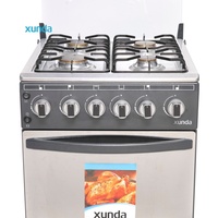 Four à gaz encastrable Xunda Custom de 20 pouces, cuisinière à gaz quatre brûleurs avec four multifonctionnel pour pizzas