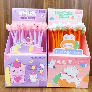 Professional supplier creative office and school stationery promotion top quality set of various Unicorn animal figure gel pen
