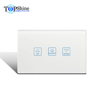 Interrupteur tactile Wi-Fi de 120 mm de haute qualité Topshine compatible avec Alexa et Google Home, norme américaine et australienne