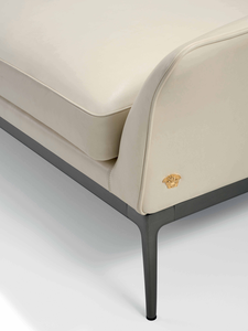 Vente en gros de canapés noirs élégants en cuir pour salon de luxe moderne et minimaliste Ensemble de meubles design canapés de salon Divano - Product Image 3