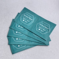 Lingettes alcoolisées jetables sans charpie 3x6cm pour ongles, emballage individuel, conformes aux normes de sécurité