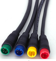 محول نحاسي عاري معزول بالـ PVC مقاوم للماء IP67 طراز M8-08C بجهد 220 فولت و2/3/4/5 أقطاب مع قفل ذاتي سريع للدراجات الكهربائية