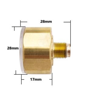 เครื่องวัดความดันอากาศขนาดเล็ก28มม. 350Bar 1/8 BSPP เพนท์บอล Pcp สำหรับกระบอกสูบ <span class=keywords><strong>Co2</strong></span> - Product Image 4
