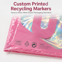 Sacs en plastique refermables avec logo personnalisé, imprimés par gravure, film holographique laser découpé, recyclables, pour chaussettes, vêtements, fourrures, emballage, fermeture éclair