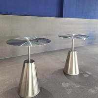 Table basse carrée en acier inoxydable, design moderne et simple, pour salon, salons de thé/desserts, modèle démontable
