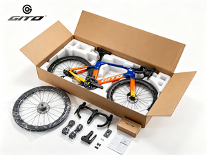 Bicicleta de Carretera de Fibra de Carbono con Cuadro, Frenos de Disco Hidráulicos, Transmisión de 24 Velocidades para Ciclismo de Competición A043 Fibra de Carbono - Product Image 4