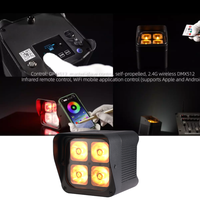 LED 4x20W sans fil DMX IR RGBWA + UV 6in1 Batterie étanche sans fil Par Light Smart Dj Uplights Scène extérieure