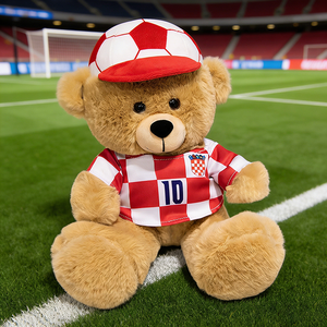 UYEAH Oso de Peluche Personalizado, Muñeco de Peluche con Logotipo de Empresa Impreso, Ropa Personalizada para Zona de Fans, Uniforme de Fútbol Personalizado, Juguetes de Peluche de Oso - Product Image 3