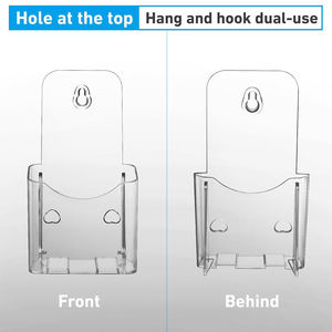 4x9 pollici supporto <span class=keywords><strong>Brochure</strong></span> supporto a parete controsoffitto Organizer per documento libretto - Product Image 5