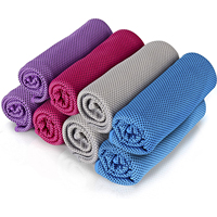 Logo personnalisé couleur imprimé microfibre clé magique sueur refroidissement serviette de sport à séchage rapide pour les entraînements en plein air Super Sport adultes