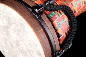 Djembé professionnel à <span class=keywords><strong>double</strong></span> peau synthétique de fabrication américaine, tambour africain durable pour la performance, disponible en 12 pouces - Product Image 3