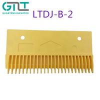 Plaque de peignes d'escalator Xizi pour OTS LDTJ-B-1 LDTJ-B-2 LDTJ-B-3, pièces de porte d'ascenseur en plastique jaune, garantie 1 an, support en ligne
