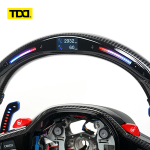 พวงมาลัยคาร์บอนไฟเบอร์แท้ TDD พร้อมไฟ LED สำหรับ BMW CS LCL - Product Image 2