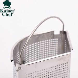 Cesta de vapor Premium de nuevo diseño, <span class=keywords><strong>cacerola</strong></span> de acero inoxidable de 18cm, juego de separador y divisor triple - Product Image 5