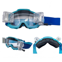Lunettes de sport de motocross personnalisées avec verres anti-UV400 de style roll-off, optimales pour le cyclisme et la conduite