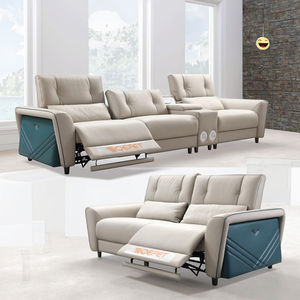 Современное модульное Электрическое Кресло для домашнего кинотеатра, многофункциональное кресло с подстаканником, двухместный диван с металлическим каркасом - Product Image 3